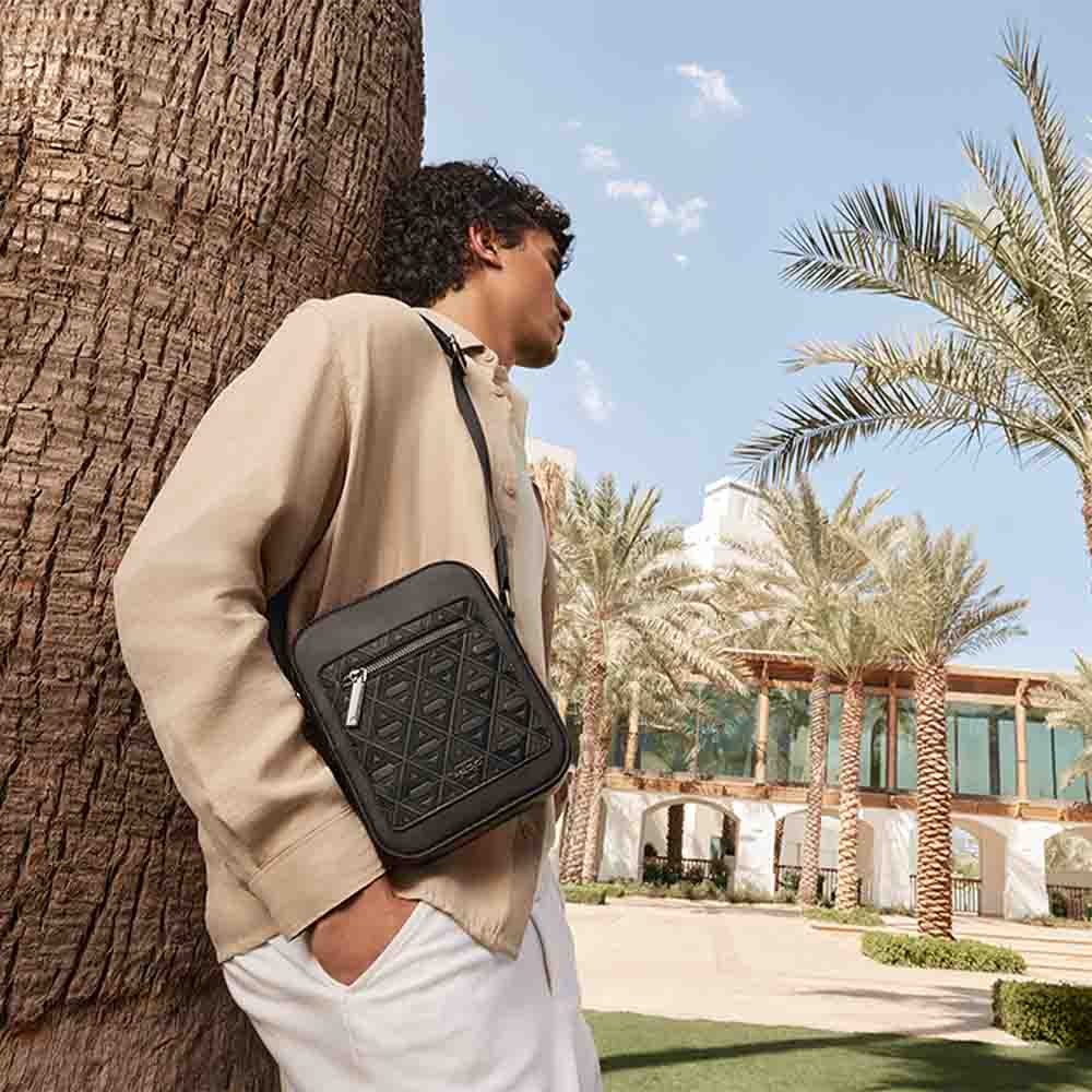 Murvyn Men's Black Cross Body